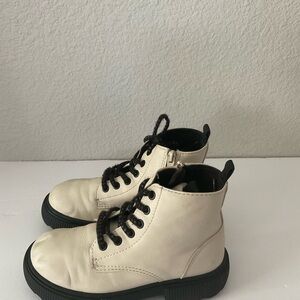 Zara beige toddler combat boots